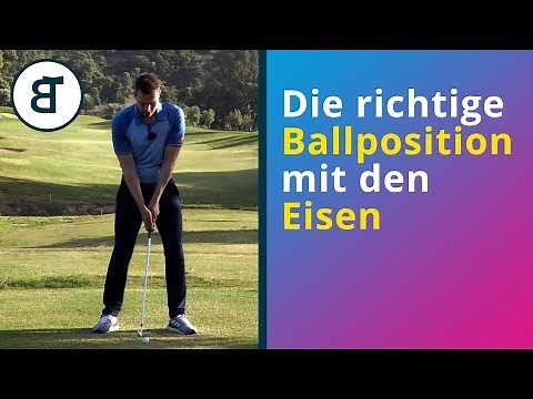 Die optimale Ballposition mit den Eisen - Ansprechhaltung im Golfschwung