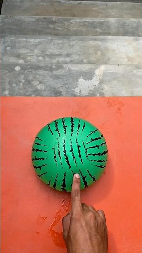 Experiment: Dropping a watermelon water balloon from the top of the stairs, does the balloon explode