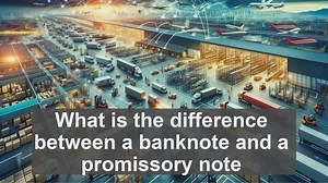 What is the difference between a banknote and a promissory note?