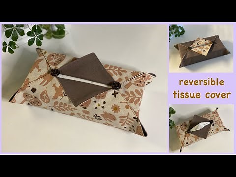 ボックスティッシュカバー作り方Box tissue cover , easy , diy