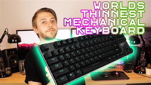Thinnest mechanical keyboard in the world! - Havit HV KB390L