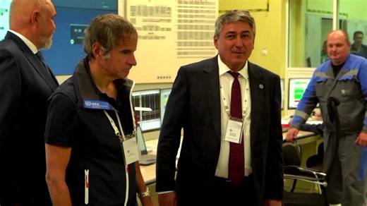 4.3K views · 63 reactions | UN nuclear agency chief Rafael Grossi visited Russia's Kursk nuclear power plant and warned of the risk of a nuclear accident, which Moscow claims has been targeted by Ukrainian forces after seizing a slice of Russian territory https://reut.rs/3ACjYf8 | Reuters | Facebook