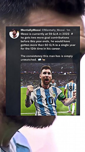 Bro is literally 35 and is putting up crazy numbers like these 💀🐐 #lionelmessi #leomessi #messi #fyp