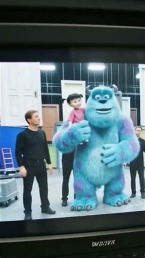 Behind the scenes... Monsters Inc edition #ai #pixar -#disney