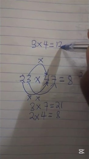 Multiply any 2-digit numbers fast using this simple trick😈#viral #maths #education#youtubeshorts