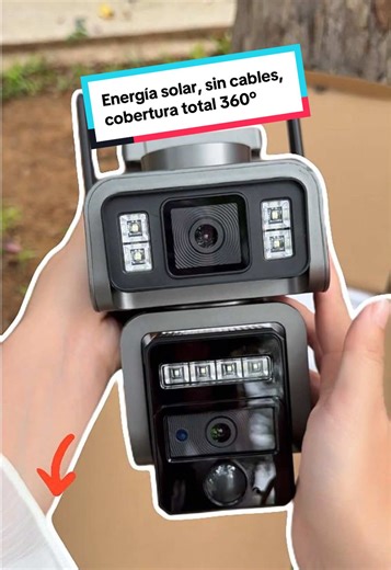 Energía solar, sin cables, cobertura total 360°#camaradeseguridad #securitycamera #camara #solarcamera #tiktokshopspringglowup