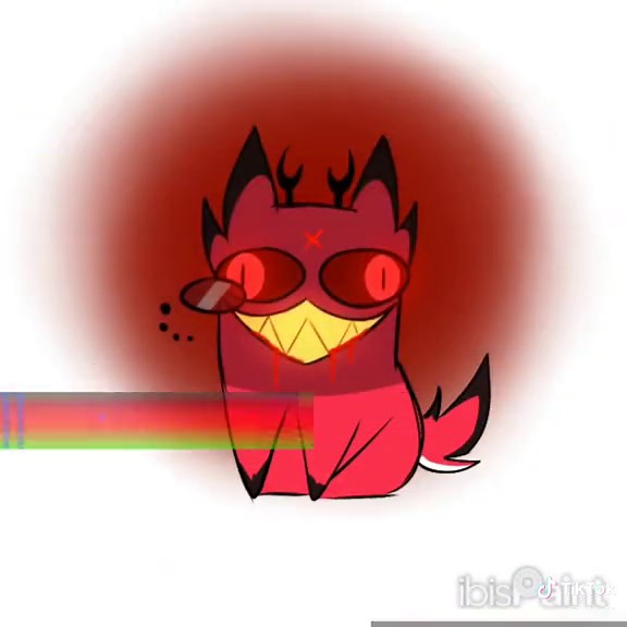 cursed cat alastor animation😺 #hazbinhotel #hazbinhotelfanart #alastor #cursedcatalastor #ibispaintx #animation #fyp #fypシ