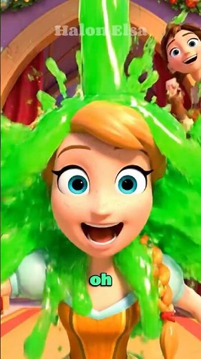 Who got SLIMED by Elsa's child this Halloween? You won't believe it! 👻