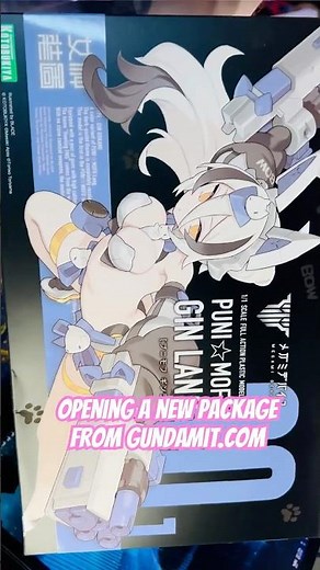 ASMR Unboxing 📦 PUNI MOFU Gin Lang Megami Device Kit (Kotobukiya)