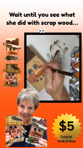 17K views · 254 reactions | Learn how to make your own scarecrow and snowman from commonly used 1X4 wood. The tutorial includes a step-by-step painting video for each character, supply list, and line drawings. Everything you need to make money during your craft show season. Click the link to purchase. Just $5. #thekoerneroffice #crafts #craftshow #learntopaint | The Robin's Nest by Teri | Facebook