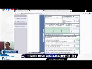 CURSO VIRTUAL GRATUITO: LLENADO DE FORMULARIO 610 – CONSULTORES DE LÍNEA