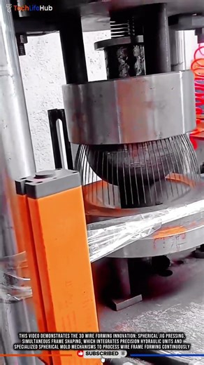3D Wire Forming Innovation: Spherical Jig Pressing, Simultaneous Frame Shaping #tech