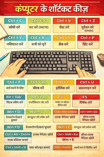 Computer short cut keys #computer #computerscience #computerknowledge