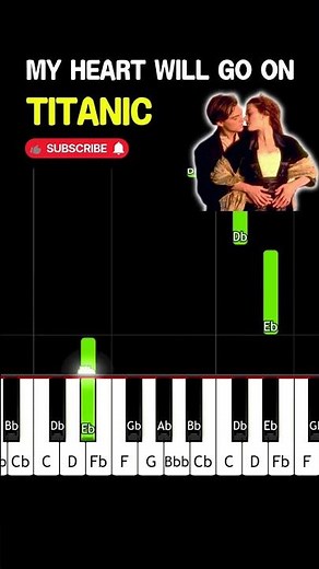 👆 Learn to play TITANIC - Celine Dion 🎹 BEGINNER Piano TUTORIAL
