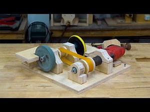 Build Your OWN POWER TOOL with This Drill Powered Disc Sander!