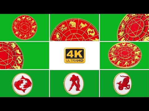 Astrology | Horoscope background green screen 4k