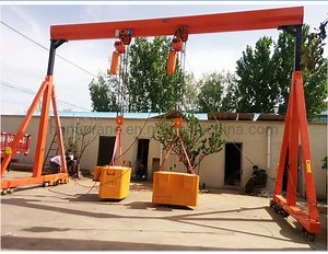[Hot Item] Truckless Portable Manual Hoist Height-Adjustable Crane 2t