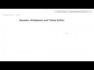 Decoders Multiplexers and Tristate Buffers