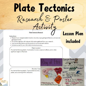 Plate Tectonics Research Project & Poster Activity | Middle School Earth Science