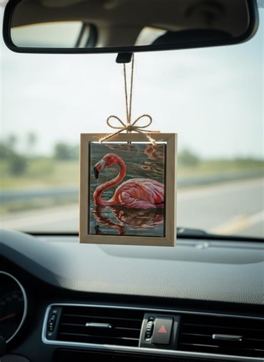 Striking Flamingo Oil Painting Canvas Print | Tropical Pink Bird Wall Art (digital Download) - Etsy