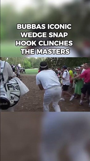 Bubba Watson's legendary hook wedge from the trees wins 2012 Masters playoff #Shorts