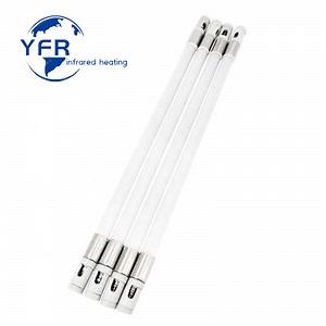 [Hot Item] White Ceramic Infrared Heat Tube Heating Halogen Lamp White Coating Infrared Heat Lamp for Baking Heater Oven