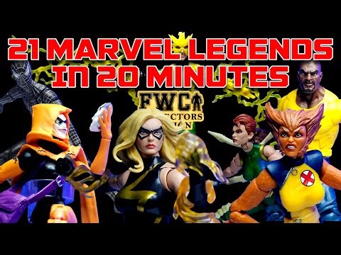 REVIEWING 21 MARVEL LEGENDS IN UNDER 20 MINUTES!