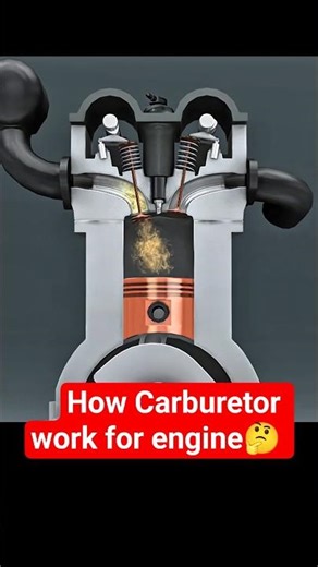 How carburetor works 🤔🤔 #interestingfacts #sciencefacts #engineering #automobile #carburator#physics