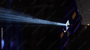 Lasers for event light setup. 4K close up video with laser lights used during events and parties.