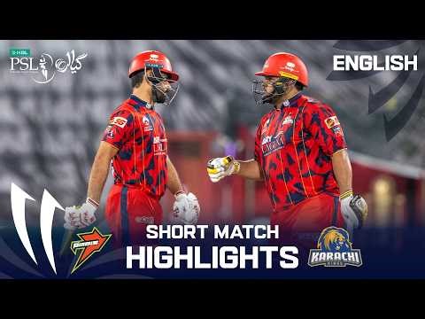 Short Highlights | RawalPindiz vs Karachi Kings | English | Match 10 | HBL PSL 11 | MZB1U