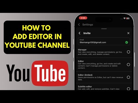 How to Add Editor in Youtube Channel | Add Collaborator | 2025