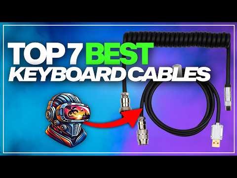 ⌨️🔥 The 7 BEST BUDGET Coiled Keyboard Cables for Gaming on Amazon [2026]✅[Value for Money] USB