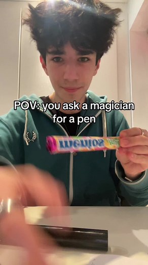 Follow me for more weird magic tricks #magictrick #mentos #sharpie #magician #magic