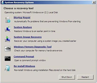 How to Run Windows Startup Repair on a Dell computer