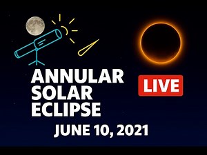 LIVE: Annular Solar Eclipse } June 10, 2021 | Maik's Astro Garden