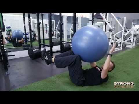 Dead Bug with Swiss Ball