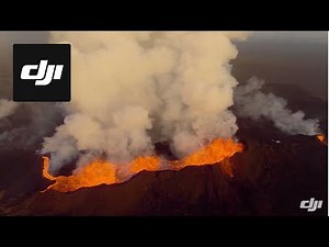 Drone captures dramatic footage of Bardarbunga volcano