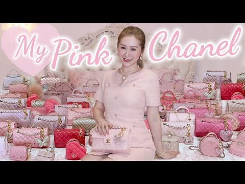 MY PINK CHANEL BAG COLLECTION 💖 *40 CHANEL BAGS!* ALL THE PRETTIEST PINK CHANEL BAGS 💖 LINDIESS