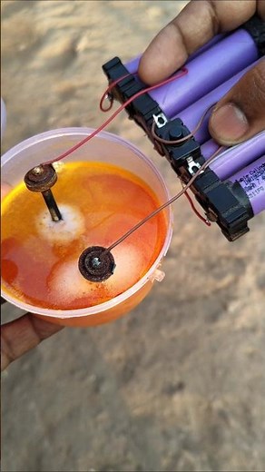 Salt to Sodium Hydroxide: Simple Electrolysis Experiment #ScienceExperiment #Chemistry #DIY