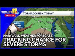 Tracking the chance of severe weather this afternoon in Maryland