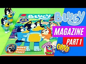 📘😯💙 BLUEY Magazine Part 1| Books & crafts | Bluey Books & Games | Disney Jr | ABC Kids✨✏️