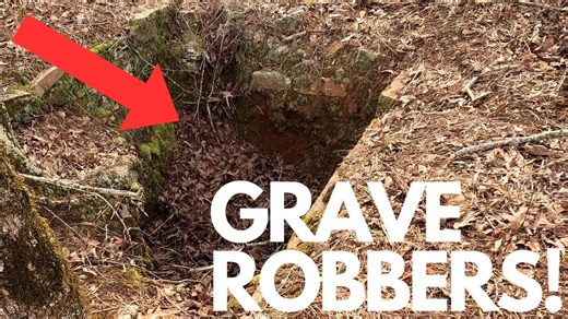 What grave robbers did to this hidden cemetery