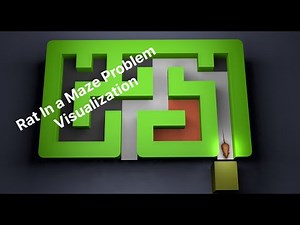 Rat in a maze problem visualization