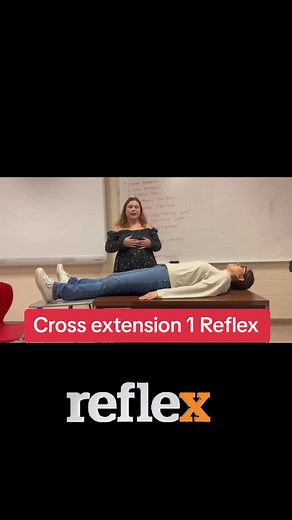 Cross extension 1 reflex #occupationaltherapy #reflexes #kinesiology #otschool #infantreflexes #crossextension1
