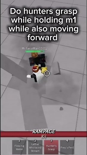 How to do Hunter’s Grasp tech || The Strongest Battlegrounds #roblox #tsb #garou #infinitecombo