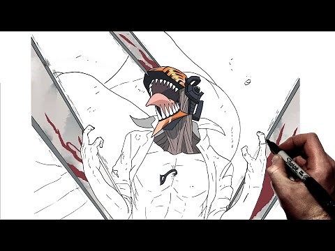 How To Draw Chainsaw Man (Rage) | Step By Step | Chainsaw Man