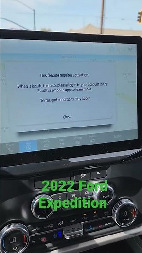 2022 Ford Expedition Navigation Problem