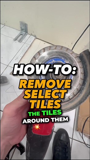 🔨 Learn how to remove tiles without damaging the surrounding ones! 👷‍♂️ Follow these easy steps and keep your space looking flawless. #DIY #HomeImprovement #TileRemoval #howto #tipsandtricks