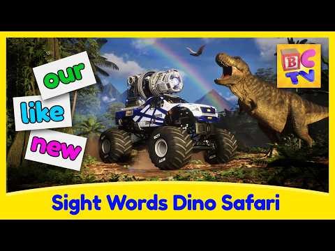 Learn Sight Words Pt 2 | Dinosaur Monster Truck Adventure