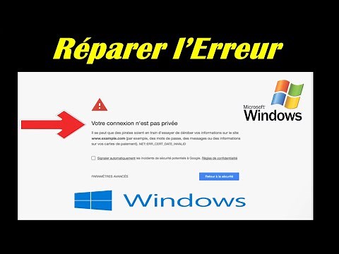 COMMENT CORRIGER L'ERREUR ' VOTRE CONNEXION N'EST PAS PRIVEE